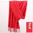 Pure Color Warm Keeping Scarf All-match Cashmere Shawl