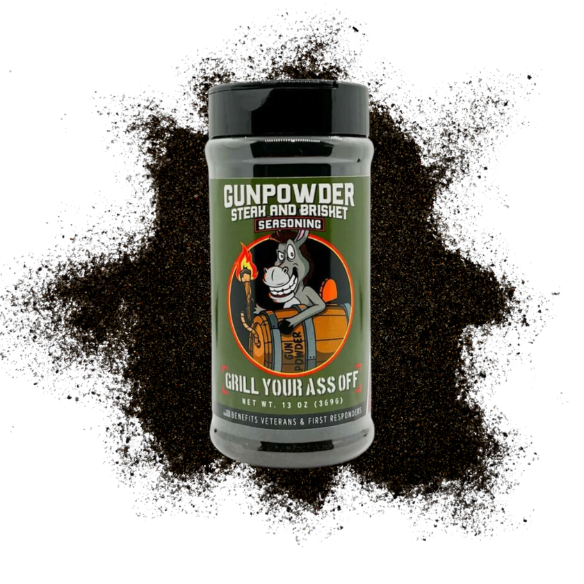 Grill Your Ass Off - Gunpowder Steak & Brisket Seasoning