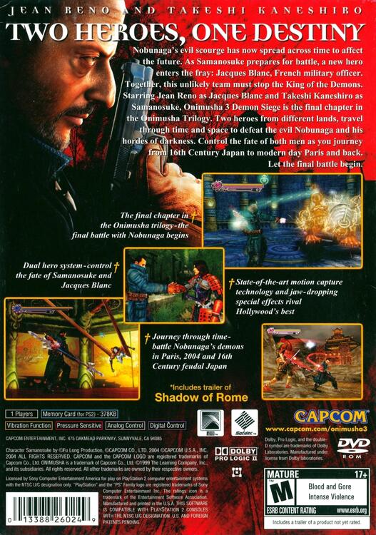 Onimusha 3: Demon Siege (occasion)