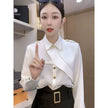 Luxury Professional Business Cooperate Office blouse shirt  for women