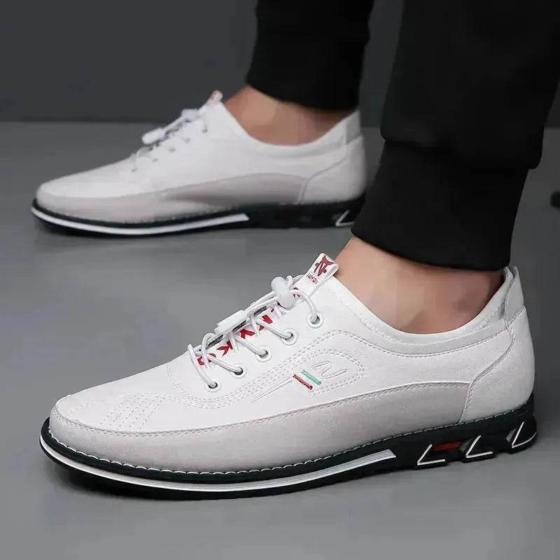 Men's Genuine Leather Casual Comfort Dress Shoes – Waterproof Non-Slip Buckle Strap EU 38–53