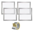 Screen Printing Kit, 4 Pieces Aluminum Silk Screen Printing Frames