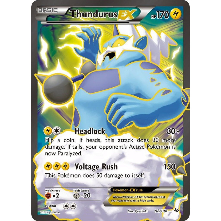 Thundurus EX (98 Full Art) (98/108) (ROS)