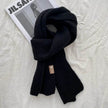 Women's Sweet Version Fleece Solid Scarf Autumn And Winter