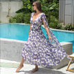 Casual New Floral Chiffon Long Dress