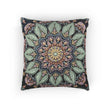 Mandala Floral Mosaic Woven Pillow | Boho Decorative Cushion Cover
