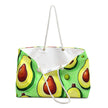 Avocado Print Weekender Bag — Cute Fruit Tote for Travel & Beach