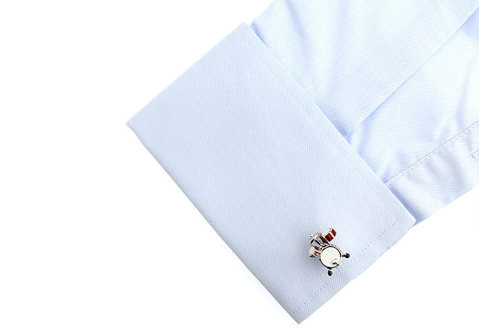 Men's Musical Drum Set Cufflinks – Copper Baked Paint Music Novelty Cufflinks | Canada & USA