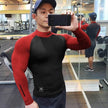 Muscle fit Long sleeve Gym shirt Sports Leisure Top for men