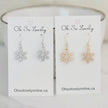 Aspen Snowflake Drop Earrings