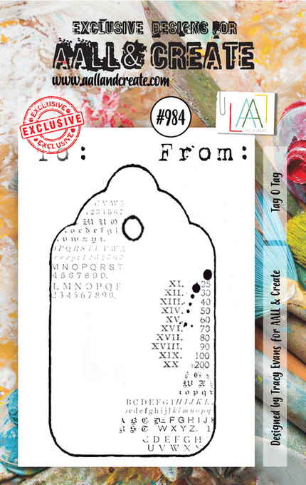 AALL and Create A7 Stamp Set - #984 - Tag O Tag