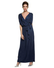 4XL Big Size Dress Elegant Women Long wrap Dresses Summer Dresses