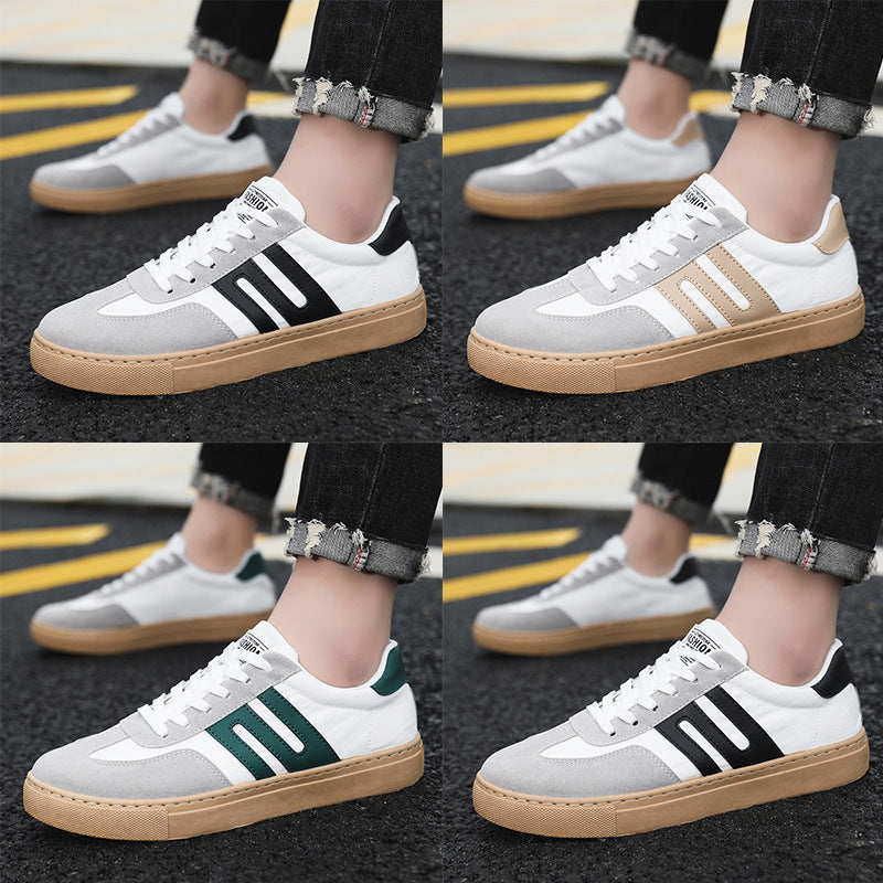 Men's Versatile Casual Canvas Sneakers – Lace-Up Board Shoes