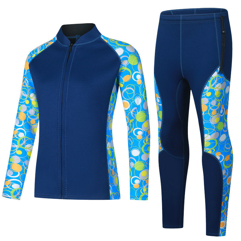 3mm Split Wetsuit | Long Sleeve Snorkeling Diving Suit Unisex Canada | S-XXXL
