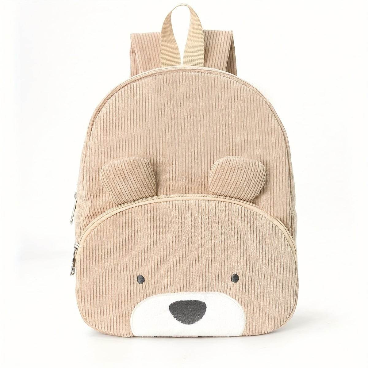 Embroidered Bear Backpack – Corduroy Cute Bag
