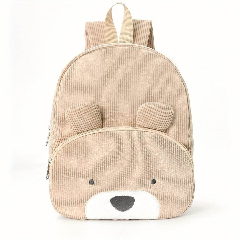 Embroidered Bear Backpack – Corduroy Cute Bag