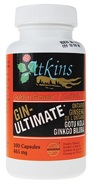 Atkins Ginseng - Ontario Ginseng - Gin-Ultimate (100caps)