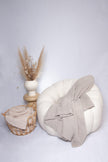 Greige Solid Double Layered Throw