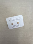 Standout Boutique Gold Flower with Crystals Studs