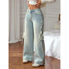 Women's Wide-Leg Jeans – High Waist Loose Fit Denim Pants
