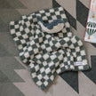 Baby's Breath & Forest Green Check Print Lovey