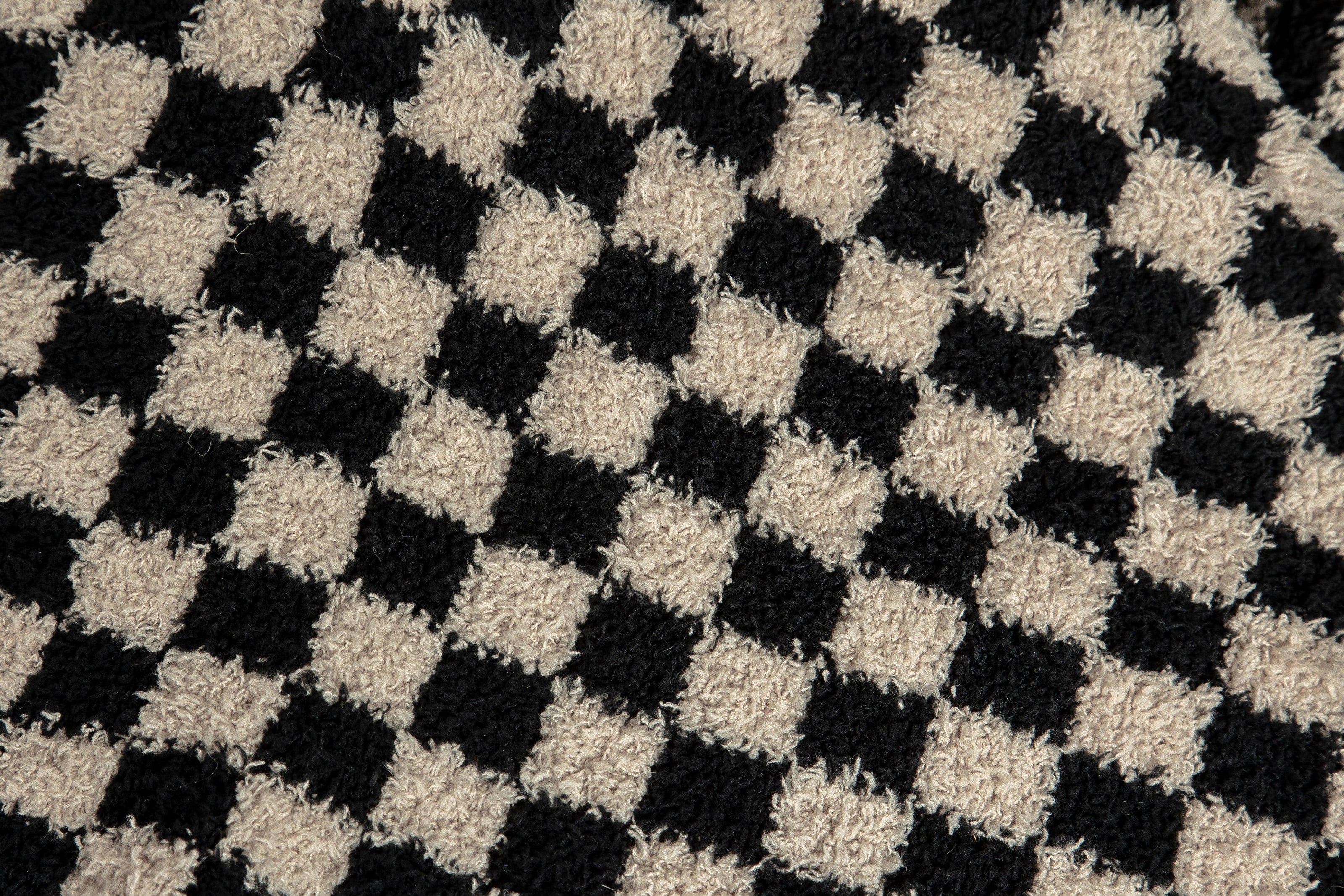 Tap Shoe & Rainy Day Check Print Extended Throw