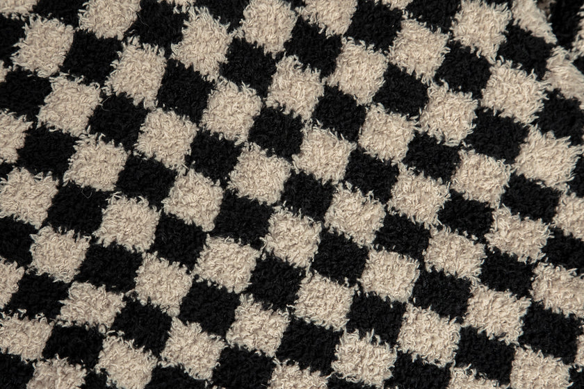 Tap Shoe & Rainy Day Check Print Extended Throw