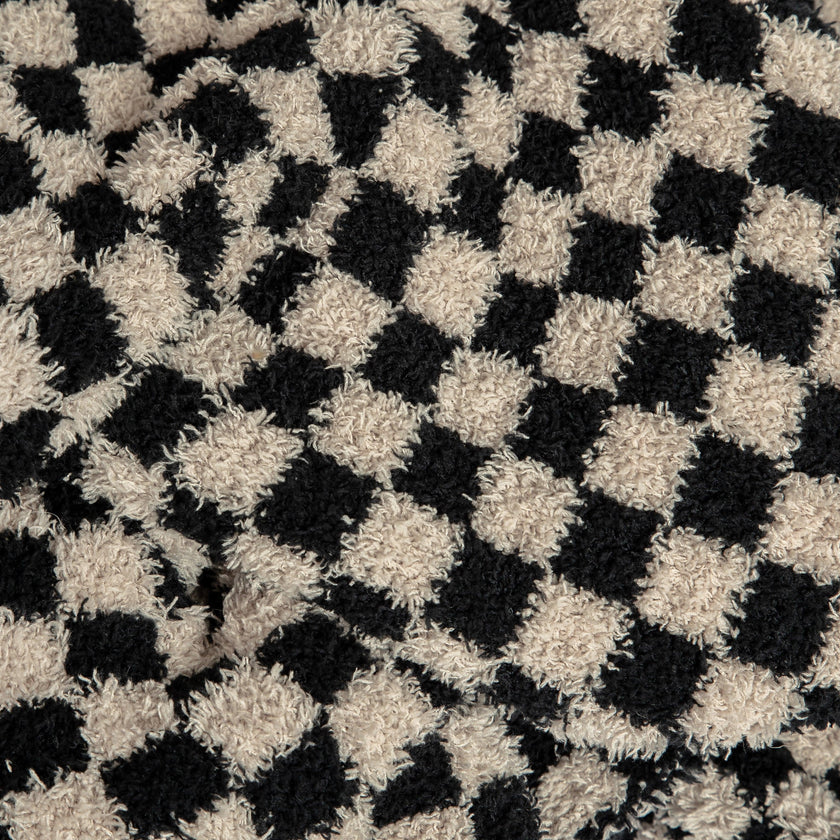 Tap Shoe & Rainy Day Check Print Extended Throw