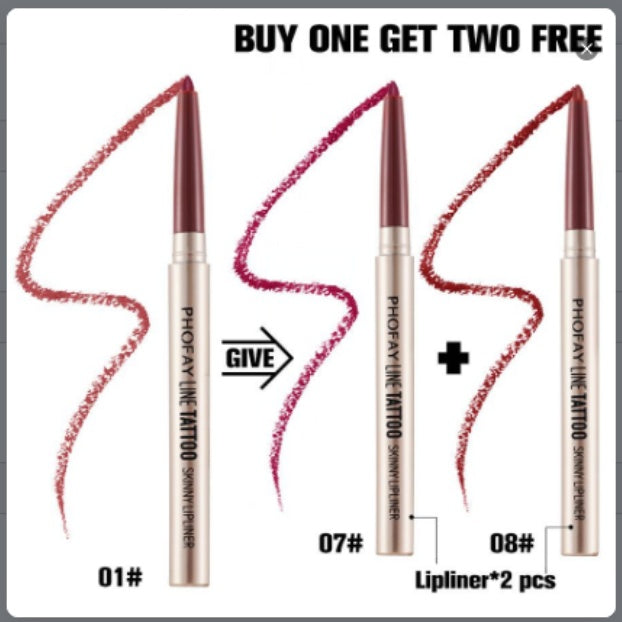 PHOFAY Line Tattoo Skinny Lip Liner – Waterproof, Long-Lasting (Singles & Sets)