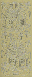 Deco Sticker - Gingerbread - Gold