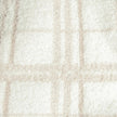 Blushing Beige & White Plaid Print Extended Throw