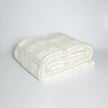 Blushing Beige & White Plaid Print Extended Throw