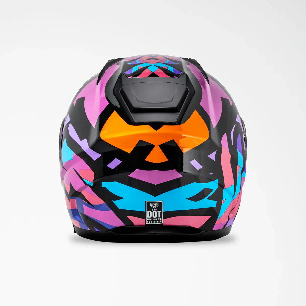 Voss 989 Moto-V Rei TopRockr Full Face Gloss Motorcycle Helmet