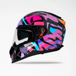 Voss 989 Moto-V Rei TopRockr Full Face Gloss Motorcycle Helmet