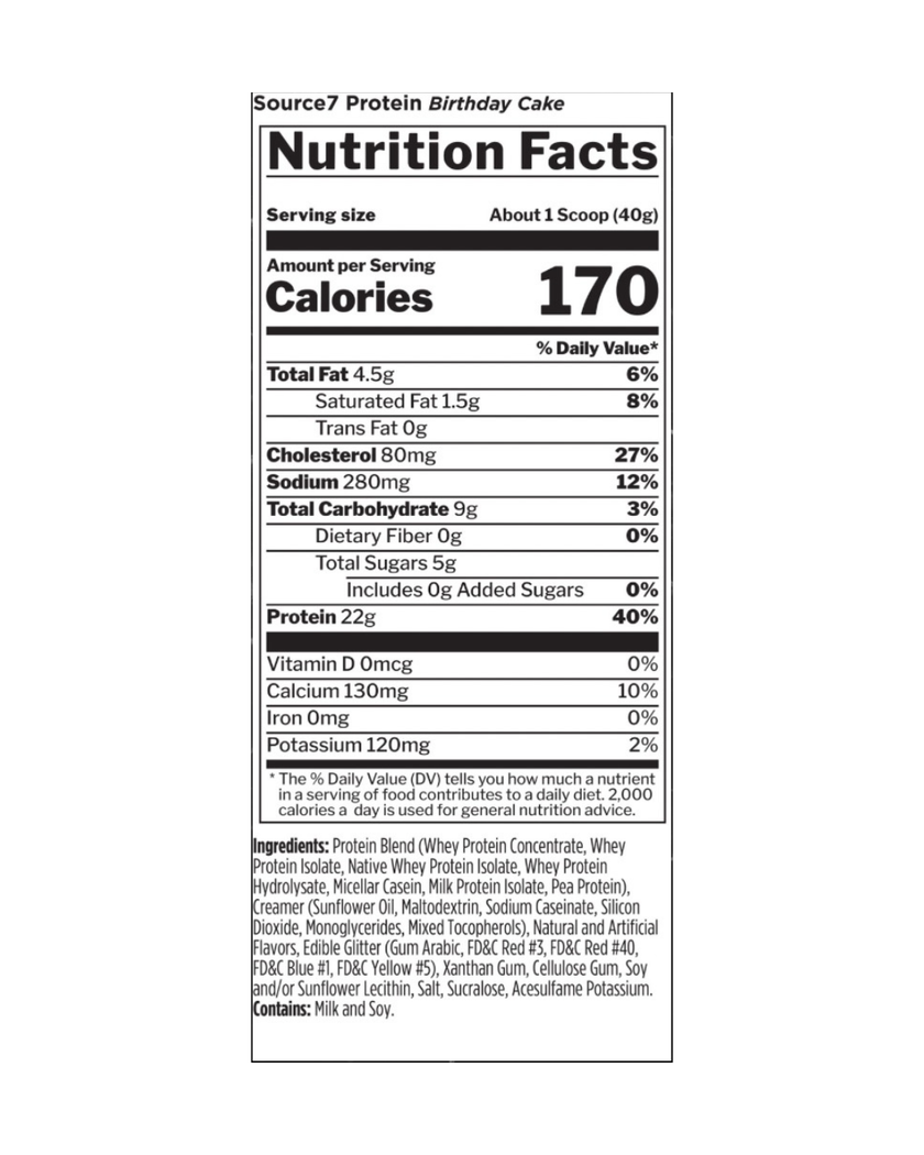 Rule1 Source 7 Protein Powder