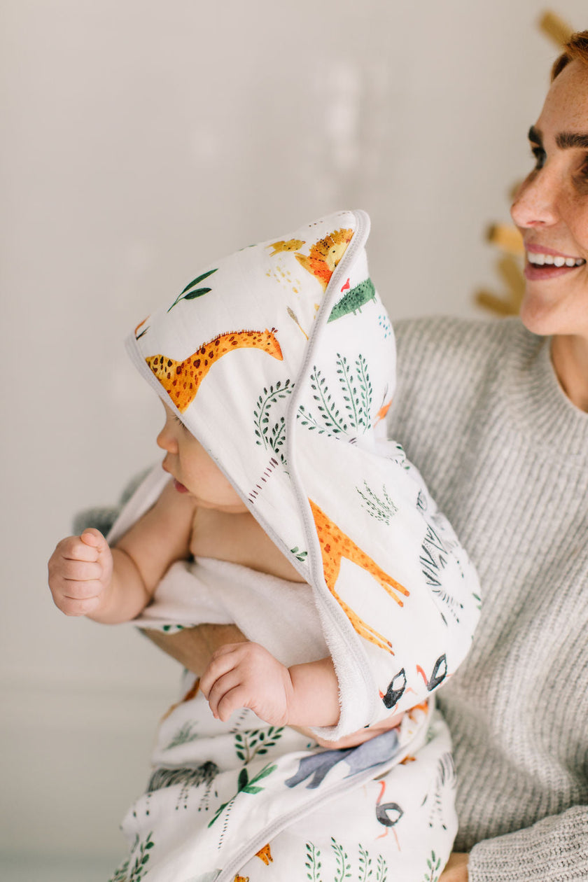 Hooded Towel Set - Safari Jungle