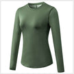 Quick Drying Breathable Long Sleeve Yoga Workout Gym T-shirt for women