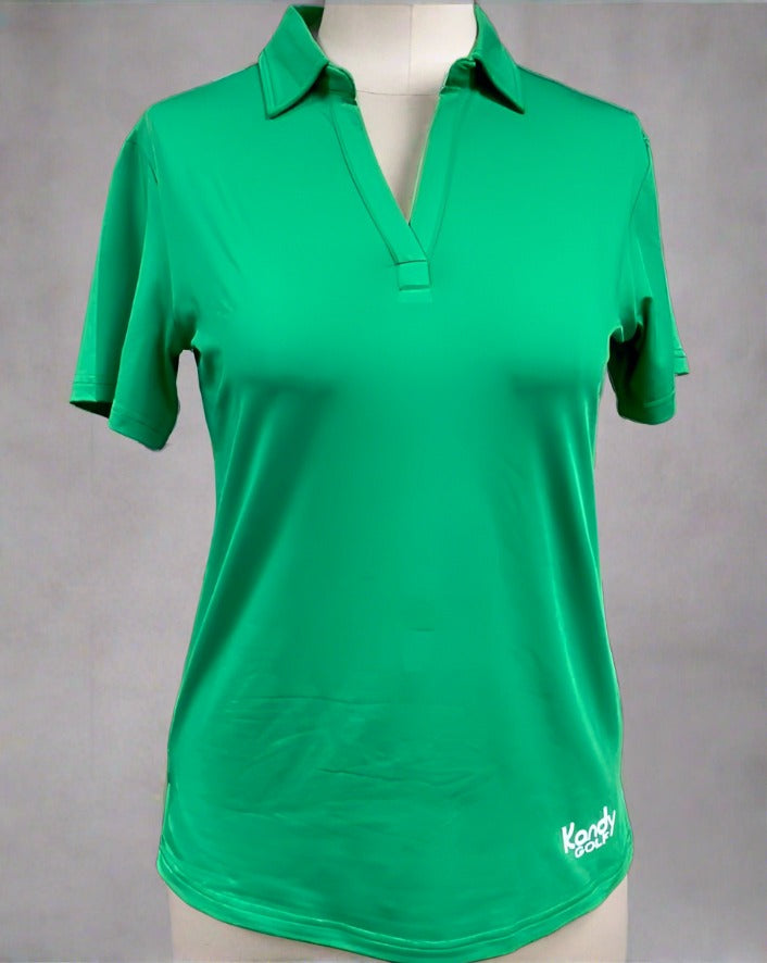 Clearance Assorted Women's Classic V- neck, sleeved Polos, loose fit.