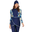 ArabSwimsuit Long-sleeved Trousers Three-piece Set Conservative Sun Protection With Chest Pad