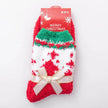 Winter Christmas Stockings Women's Thickened Bow Long Tube Fleece-lined