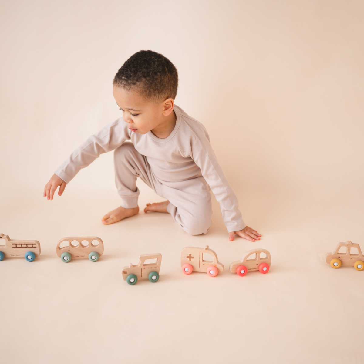 bug + bean kids - Wooden Toy Tractor