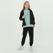 Zip-Up Hoodie Girls Jogger Set