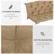 59'' X 38'' Tufted Bench Cushion For Outdoor Furniture, 3-Seater Replacement For Swing Chair, Patio Sofa Couch, TIKTOK Prohibits Sales