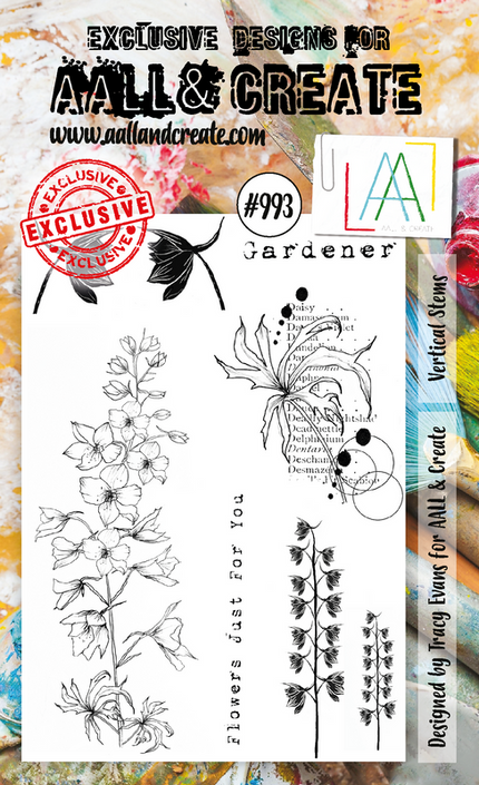 AALL and Create #993 - A6 Stamp Set - Vertical Stems