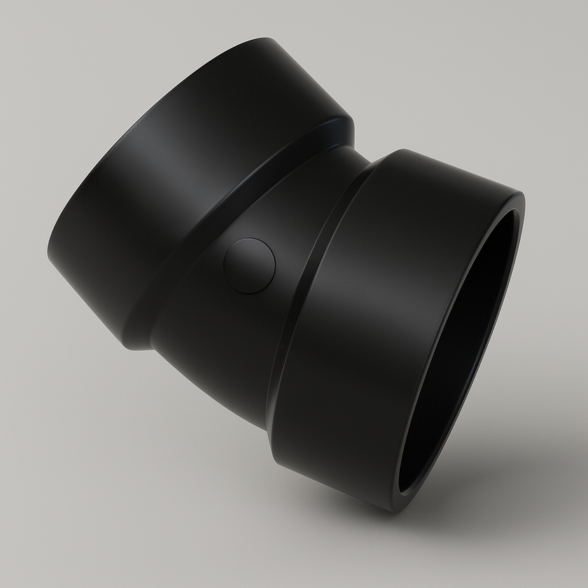 LESSO ABS 22.5° Elbow – Hub x Hub DWV Fitting | 1 1/2