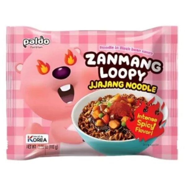 Paldo Zanmang Loopy Jjajang Noodle Spicy