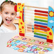 Kindergarten Elementary School Math Children Standing Abacus Count frame