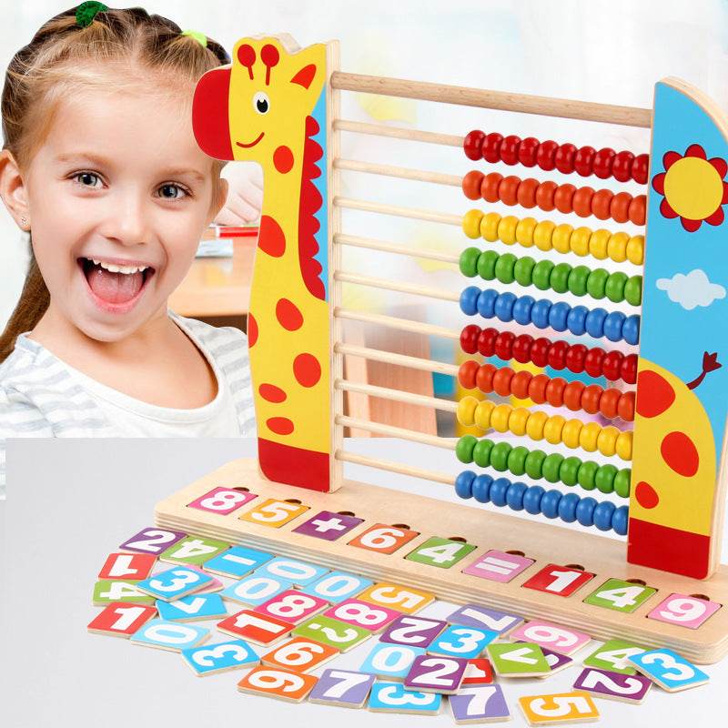 Kindergarten Elementary School Math Children Standing Abacus Count frame