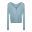 Women's Slim Knit Cardigan Sweater Coat – 6 Colors One Size Canada USA