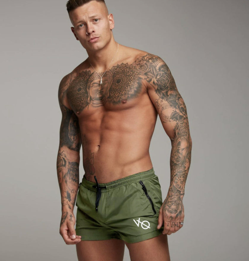 Men's Solid Color Swim Trunks | Nylon Spandex Beach Shorts Canada | M-3XL